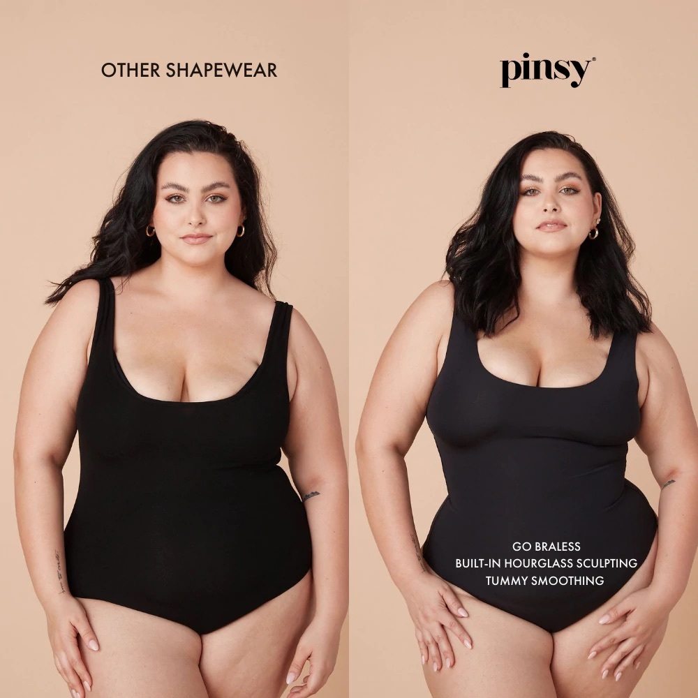 Pinsy Scoop Tank Shapewear Bodysuit